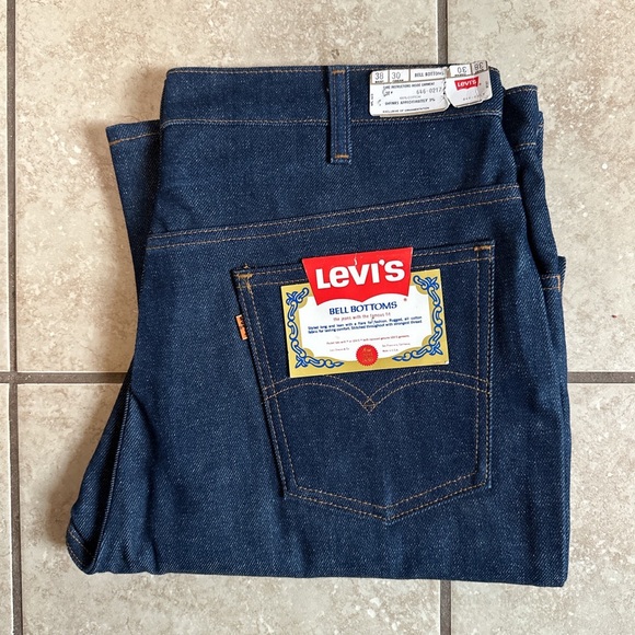 Levi's Jeans Levis Original Bell Bottoms Early 7s Heavy Thick Hard